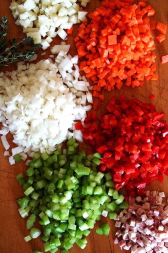 προετοιμασία σούπας (mise en place) προετοιμασία σούπας (mise en place)