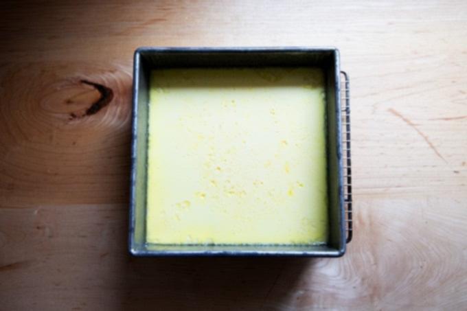 Σάντουιτς Αυγού της Flour Bakery 9 Just baked egg custard.