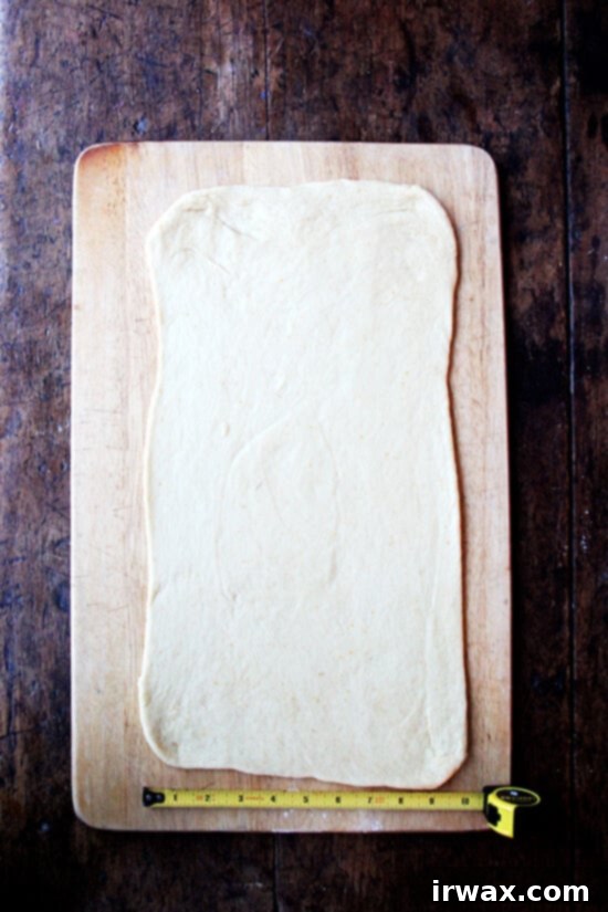 Πώς φτιάχνουμε Μπάμπκα 4 Άνοιγμα της ζύμης babka.