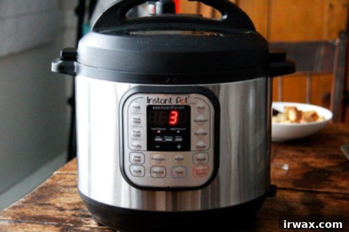 Άψογα Μελάτα Αυγά στη Χύτρα Ταχύτητας 3 Το Instant Pot ρυθμισμένο σε 3 λεπτά, χαμηλή πίεση, χειροκίνητη λειτουργία.