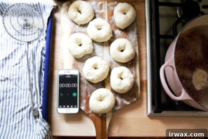 Πανεύκολα Μαστιχωτά Σπιτικά Μπέιγκελς 13 Bagels έτοιμα για βράσιμο.