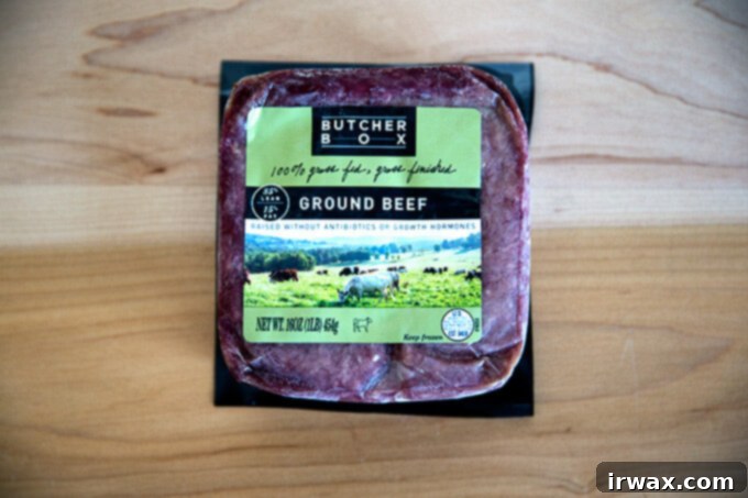 ButcherBox: Κρέας Ευζωίας, Στην Πόρτα Σας 5 Butcher Box κιμάς βοδινού ελευθέρας βοσκής
