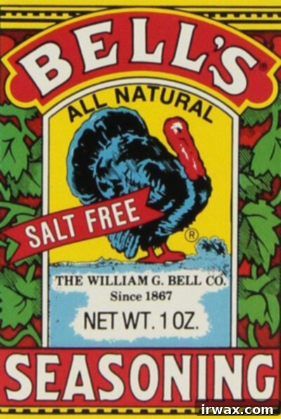 Κλασική Γέμιση Ψωμιού 3 Ένα κουτί με το Bell's Seasoning.