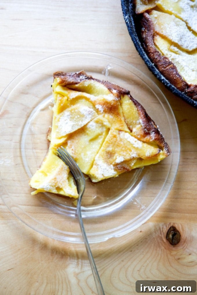 Μήλο Ολλανδικό Μωρό 2 Μια φέτα από Apple Dutch Baby.