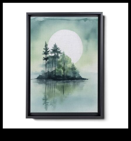 Ήρεμος καμβάς που ζωγραφίζει μια εικόνα της ηρεμίας με ανακούφιση από το άγχος