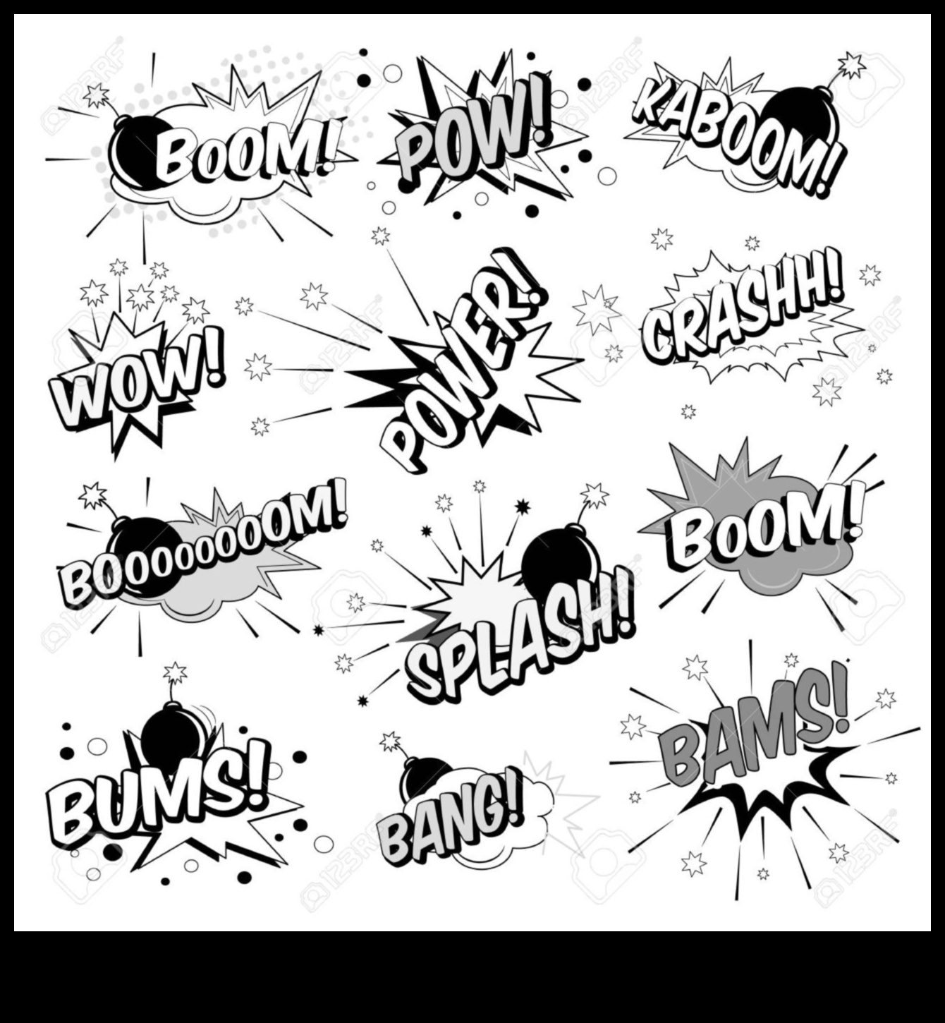 Whiz Bang Boom: Explosive Energy in Pop Art σύνθεση