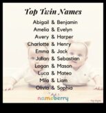 Εκθαμβωτικά ντουέτα Συμπληρωματικά δίδυμα ονόματα μωρών που τραγουδούν μαζί