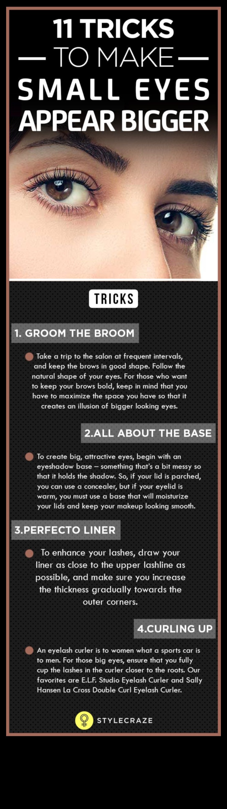 Καθημερινό μακιγιάζ για μικρά μάτια: Συμβουλές για άνοιγμα και μεγέθυνση